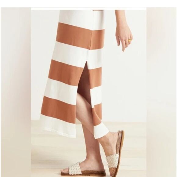 Z Supply Dress Vintage Brown & White Lida Stripe- Medium & Large NWT - Picture 6 of 8